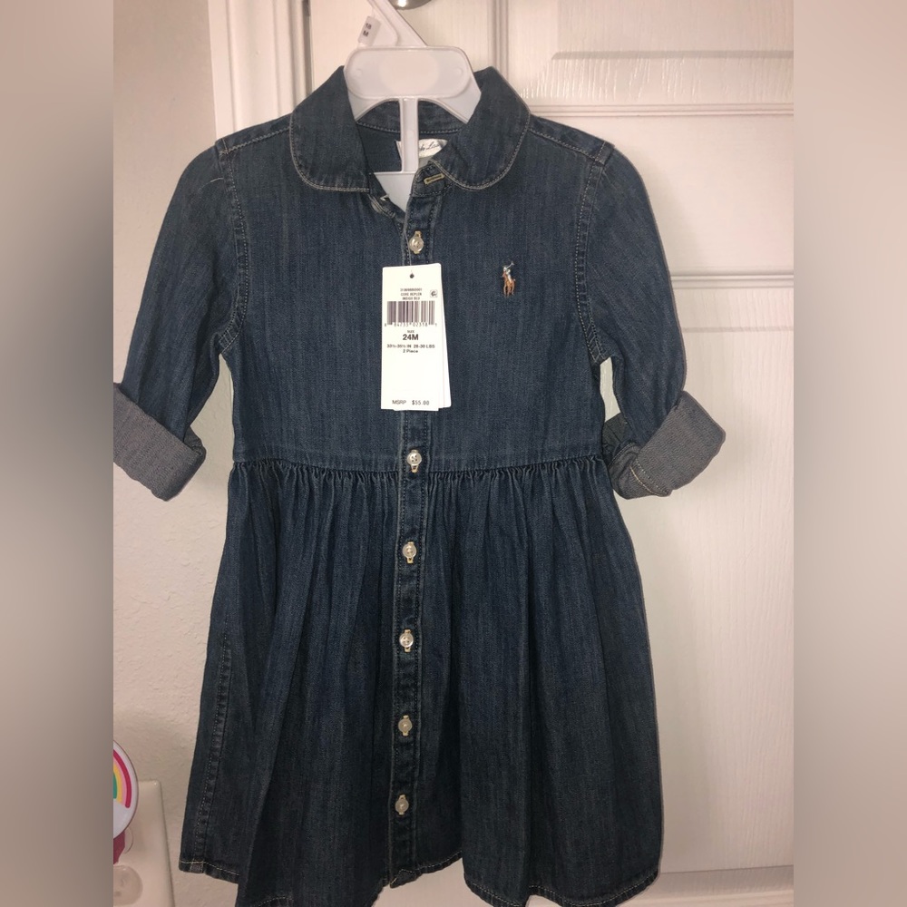 Polo denim dress